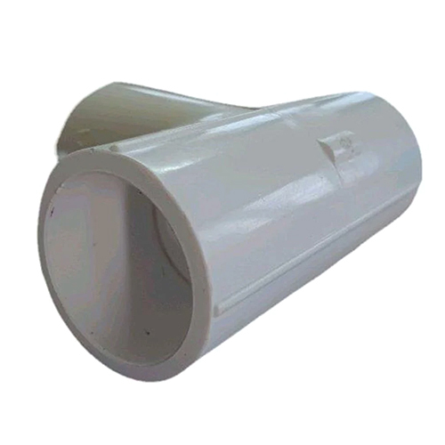 5 Inch White UPVC Plain Tee