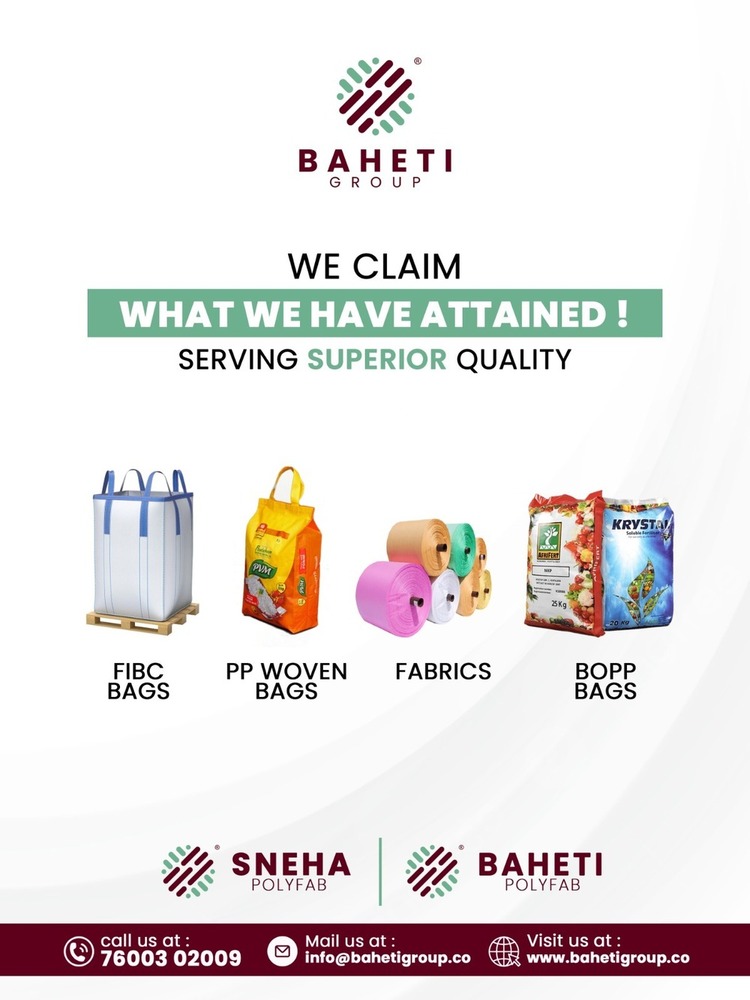 Polypropylene Bulk Bags - Color: White