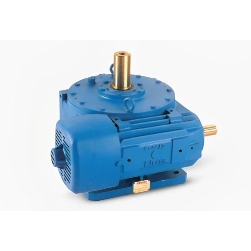 Elecon Worm Gearbox - Color: Blue