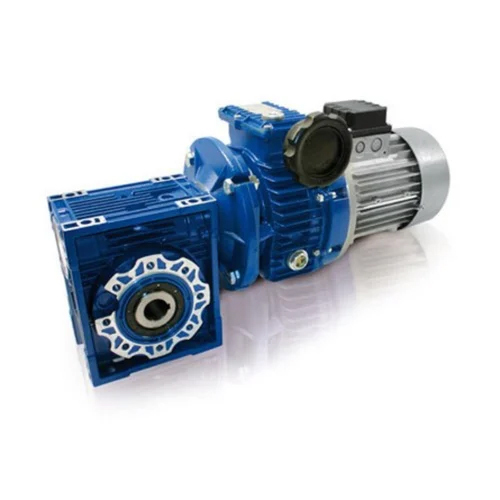 Aluminium Worm Gear Box - Color: Blue