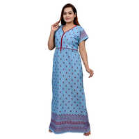 Ladies Printed Cotton Nighty - Design: Standard