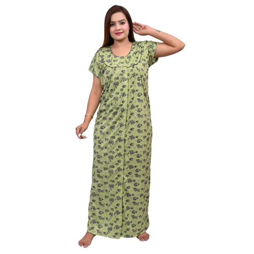 Ladies Hosiery Full Front Open Nighty