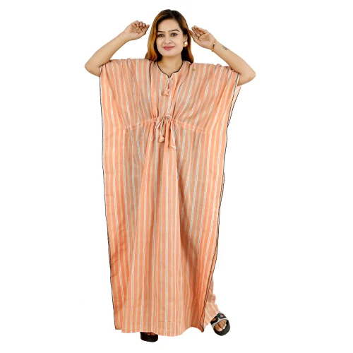 Ladies Cotton Kaftan Nighty - Design: Standard