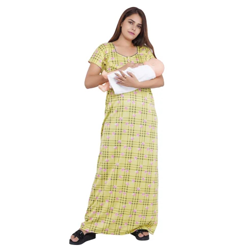 Ladies Hosiery Regular Fit Feeding Nursing Nighty