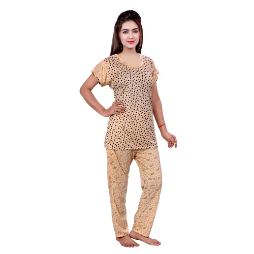 Ladies Hosiery Cotton Night Suit
