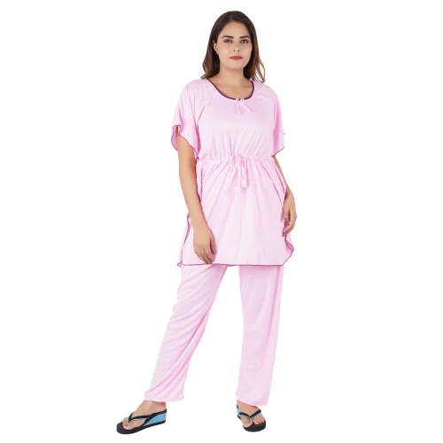 Ladies Hosiery Cotton Kaftan Night Suit