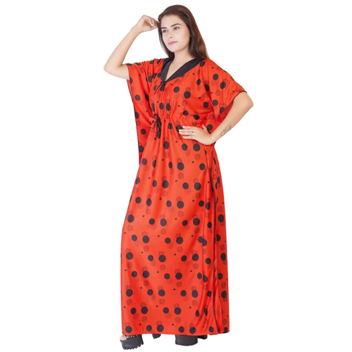 Ladies Satin Kaftan Nighty