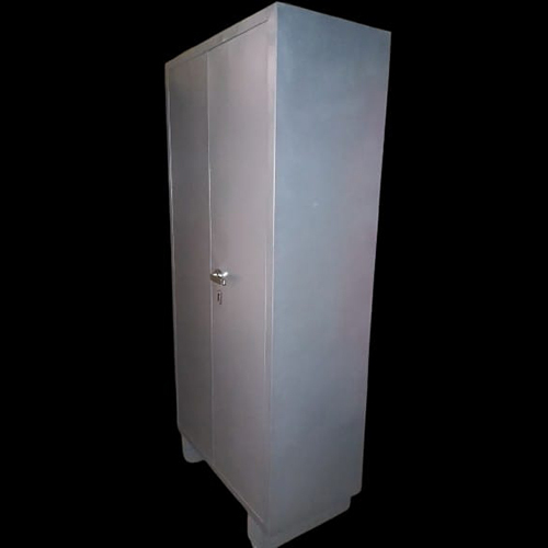 Silver Grey Metal Steel Office 2 Shelve 66 Cabinet Almirah