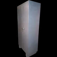 Silver Grey Metal Steel Office 2 Shelve 66 Cabinet Almirah