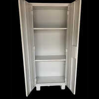 Silver Grey Metal Steel Office 2 Shelve 66 Cabinet Almirah