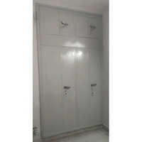 Door Wall Fitting Almirah - Color: White