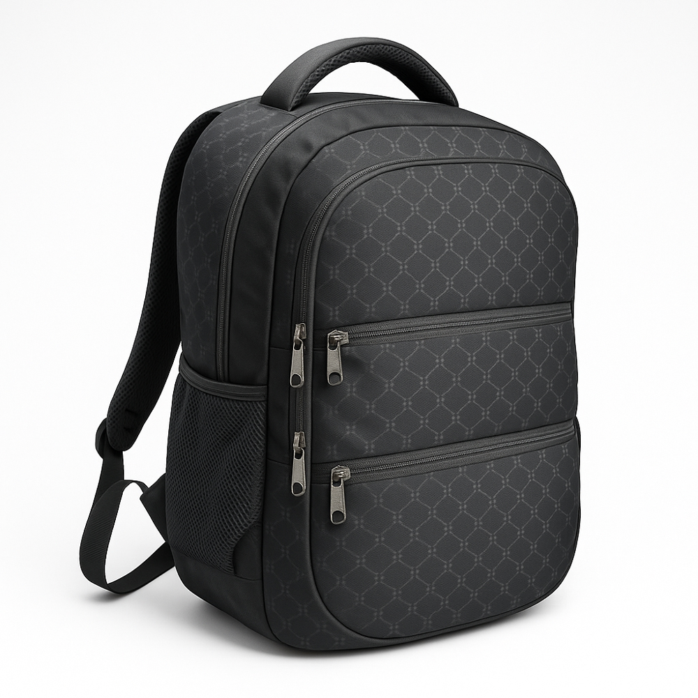 Laptop Bag - Pu Material, 21", Coffee Brown | Spacious Dual Compartments, Ergonomic Straps, Organized Storage For Modern Professionals