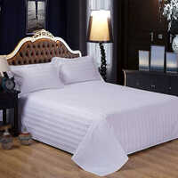 Satin Stripes Hotel Bedsheet