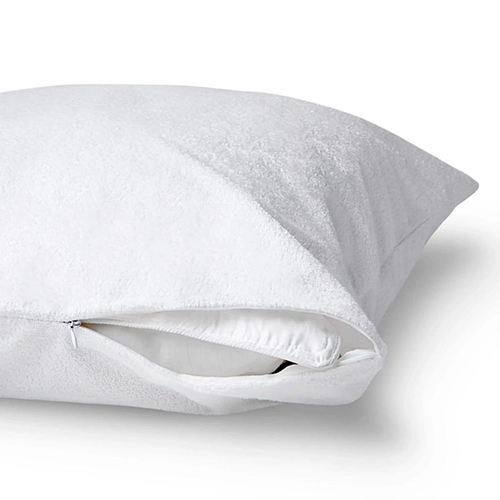 White Pillow Protector - Material: Cotton