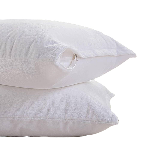 White Pillow Protector - Material: Cotton