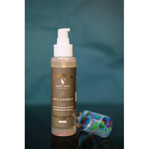 Sulfate Free Face Cleanser Gel - 100% Herbal Light Amber Gel Cleanser With Skin Brightening Function For Adults (18+)