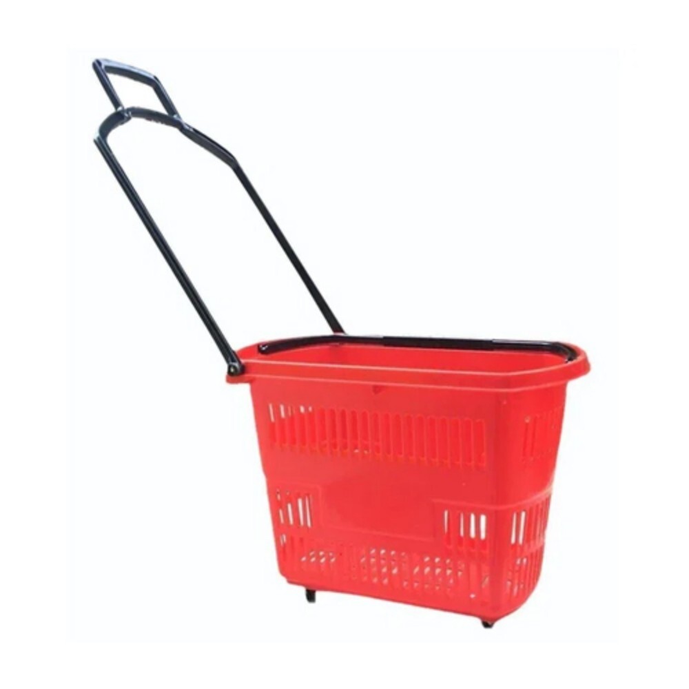 30L Pp Supermarket Shopping Basket - Color: Red