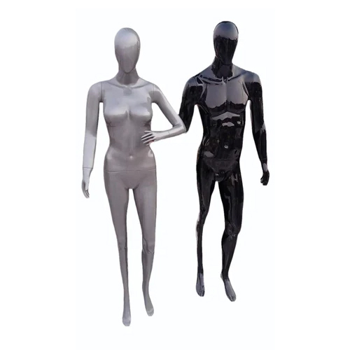 Standing Glossy Plastic Mannequin Set - Age Group: Adults