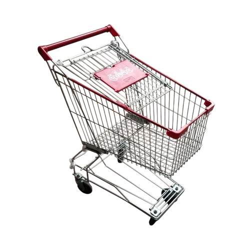 Stainless Steel Shopping Trolley - Color: Silver