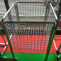 Stainless Steel Dump Bin - Color: Silver