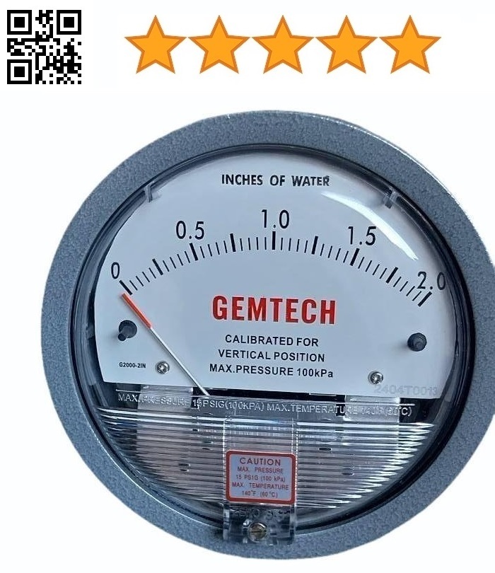 HEAVY DUTY GEMTECH Differential Pressure Gauges