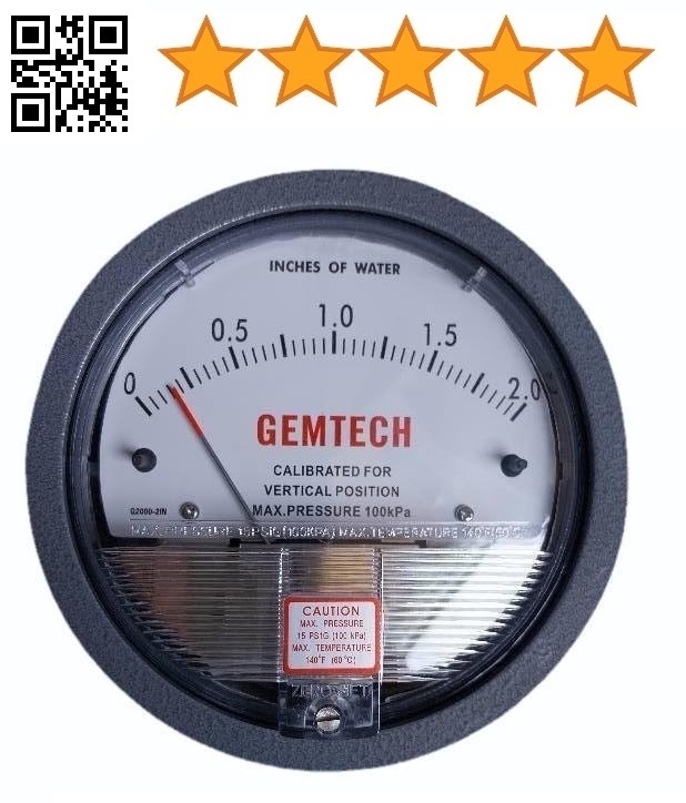 HEAVY DUTY GEMTECH Differential Pressure Gauges