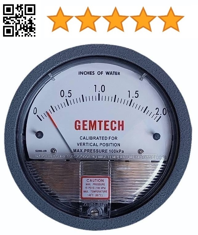 HEAVY DUTY GEMTECH Differential Pressure Gauges