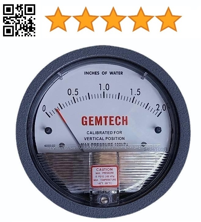 HEAVY DUTY GEMTECH Differential Pressure Gauges