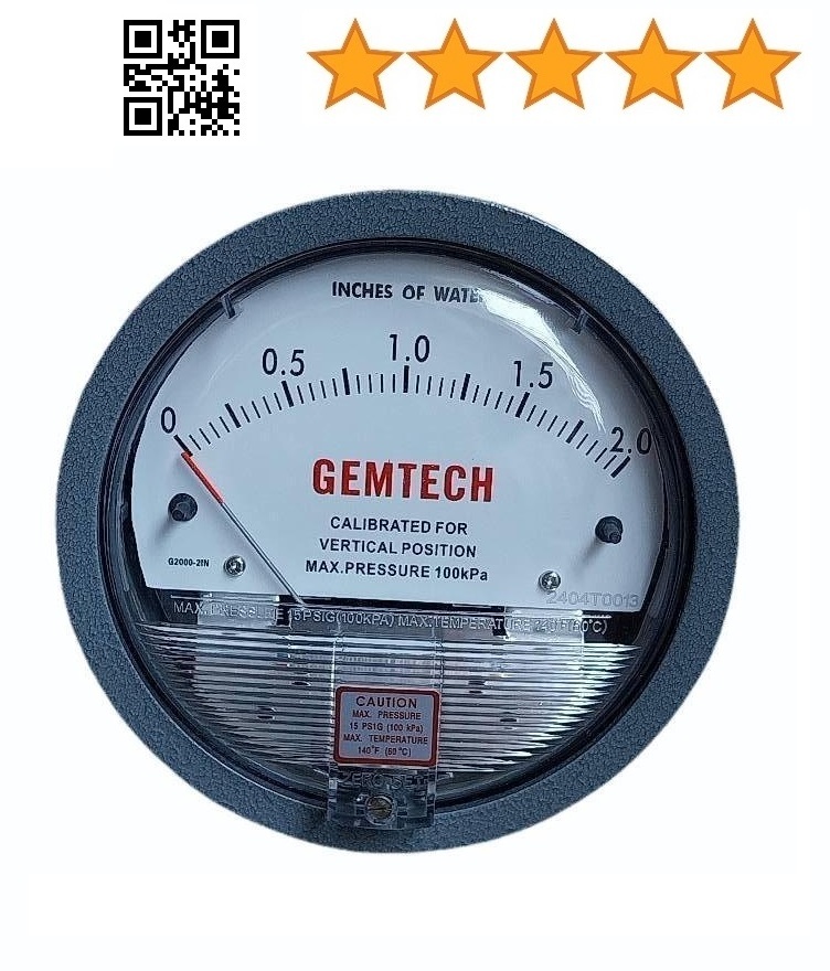 GEMTECH Differential Pressure Gauges 5 Star Company