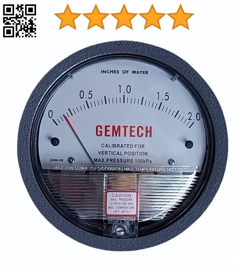 GEMTECH Differential Pressure Gauges 5 Star Company