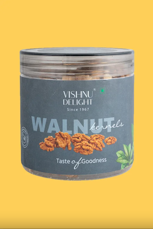Dried Walnut Kernels Jar 180 Gm - Color: Brown