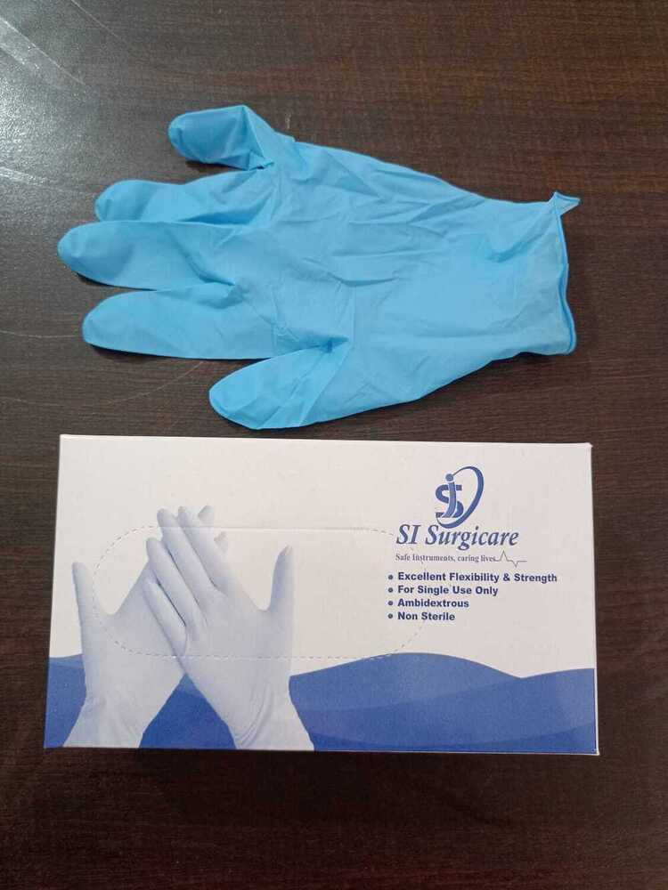 Sky blue Nitrile Gloves