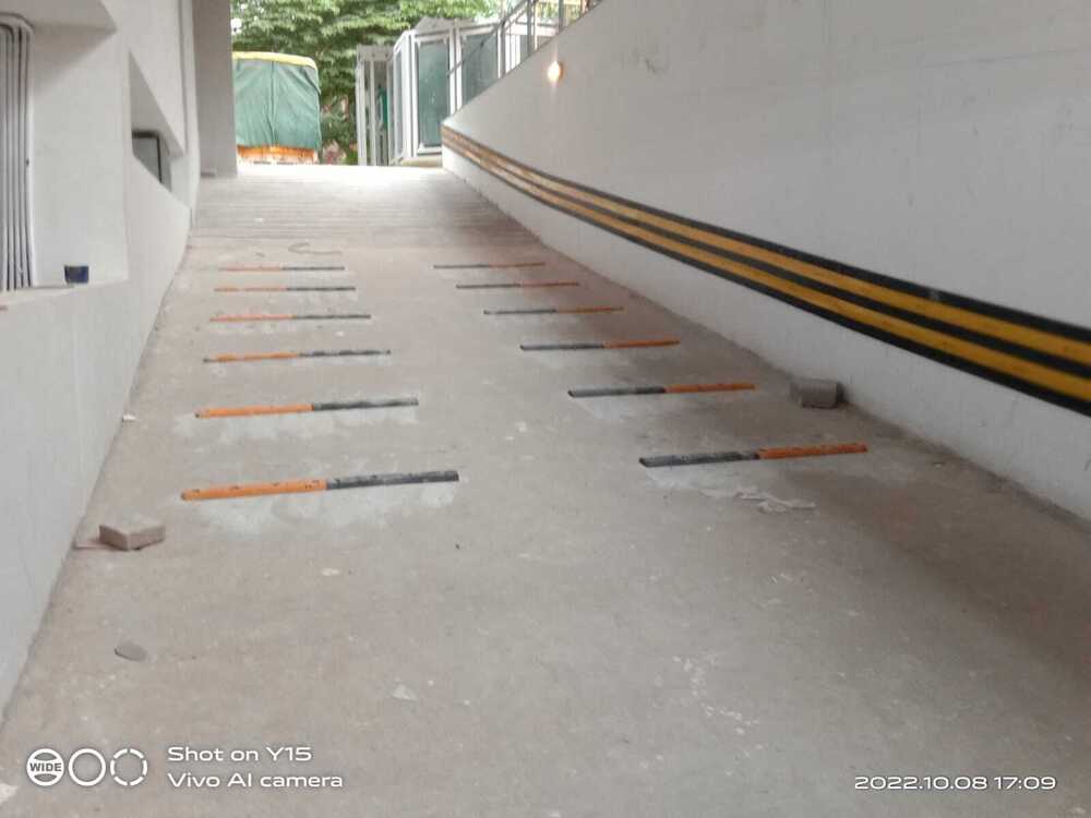 Rubber Wall Guard For Ramps & Circular Columns - Color: Yellow