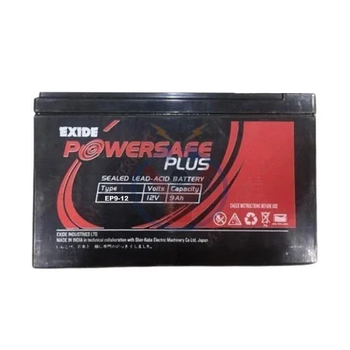 Ep 9-12 Exide Vrla Battery - Color: Black