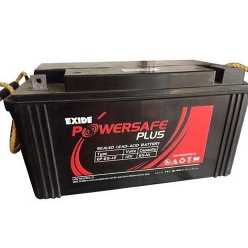 Ep 65-12 Exide Plus Battery - Color: Black