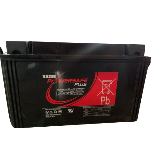 Ep 100-12 Exide Plus Battery - Color: Black