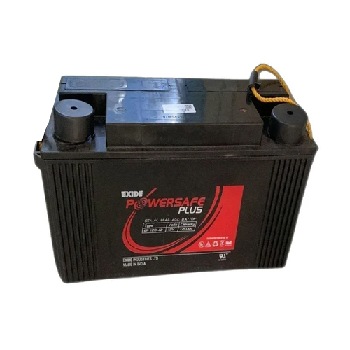 Ep 120-12 Exide Plus Battery - Color: Black