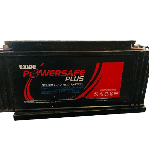 Ep 160-12 Exide Plus Battery - Color: Black