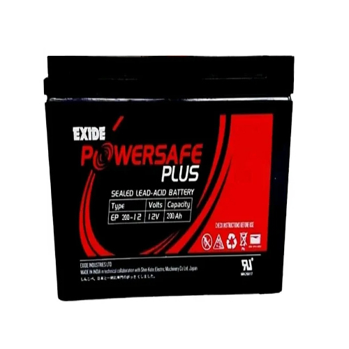 Ep 200-12 Exide Plus Battery - Color: Black