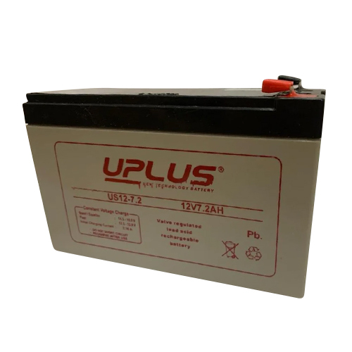 Us 12V- 7.2Ah Uplus Battery - Color: Black