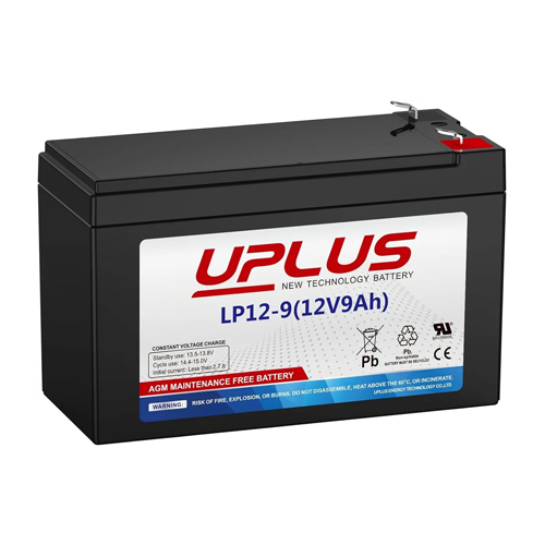 Us12V - 9Ah Uplus Battery - Color: Black