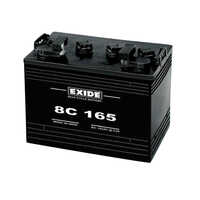 Exide 8c165 Golf Cart Battery 8v 165ah Deep Cycle Battery For Electric Golf Carts - Color: Black