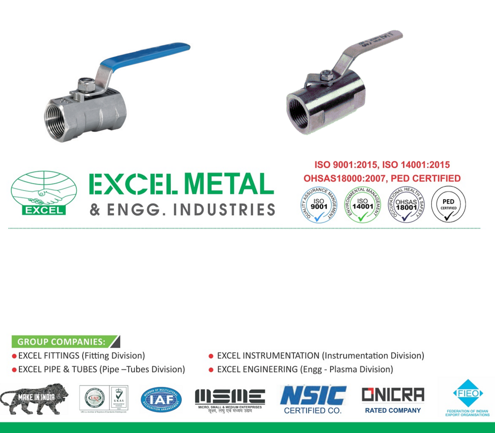 Three टुकड़ा Screwed End Ball Valve
