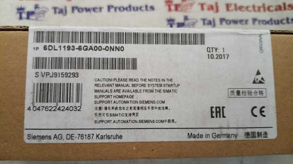 SIEMENS 6DL1193-6GA00-0NN0 PLC (BOX PACK)