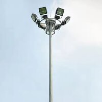 GI Round High Mast Lighting Pole