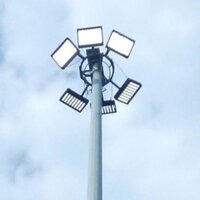 GI Round High Mast Lighting Pole