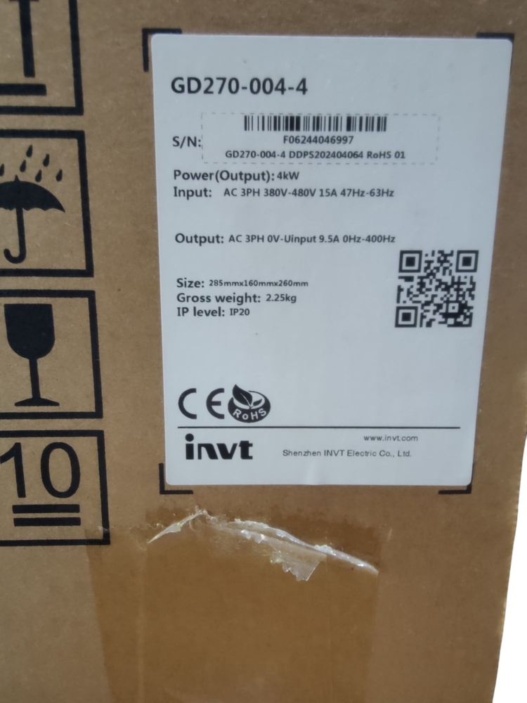 invt vfd gd270-004-4 vfd 4kw/5hp 3phase