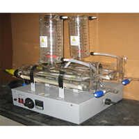 All Quartz Double Distiller Horizontal Model 1 To 4 Lph With 3 Level Built-in Safety Control - Application: Industrial