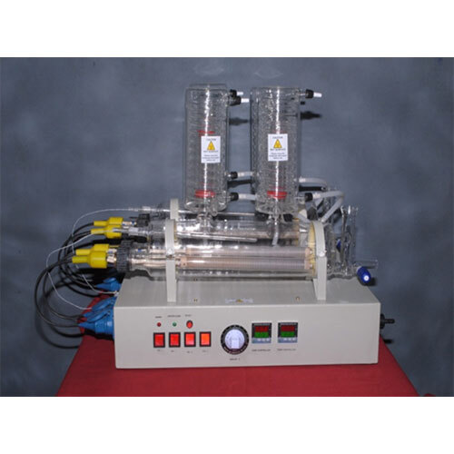 All Quartz Double Distiller Horizontal Model 8 & 10 Lph - Application: Industrial
