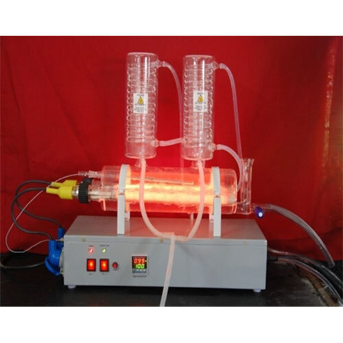 All Quartz Single Distiller Horizontal Model 8 To 10 Lph With 3 Level Built-In Safety Control - Application: Industrial